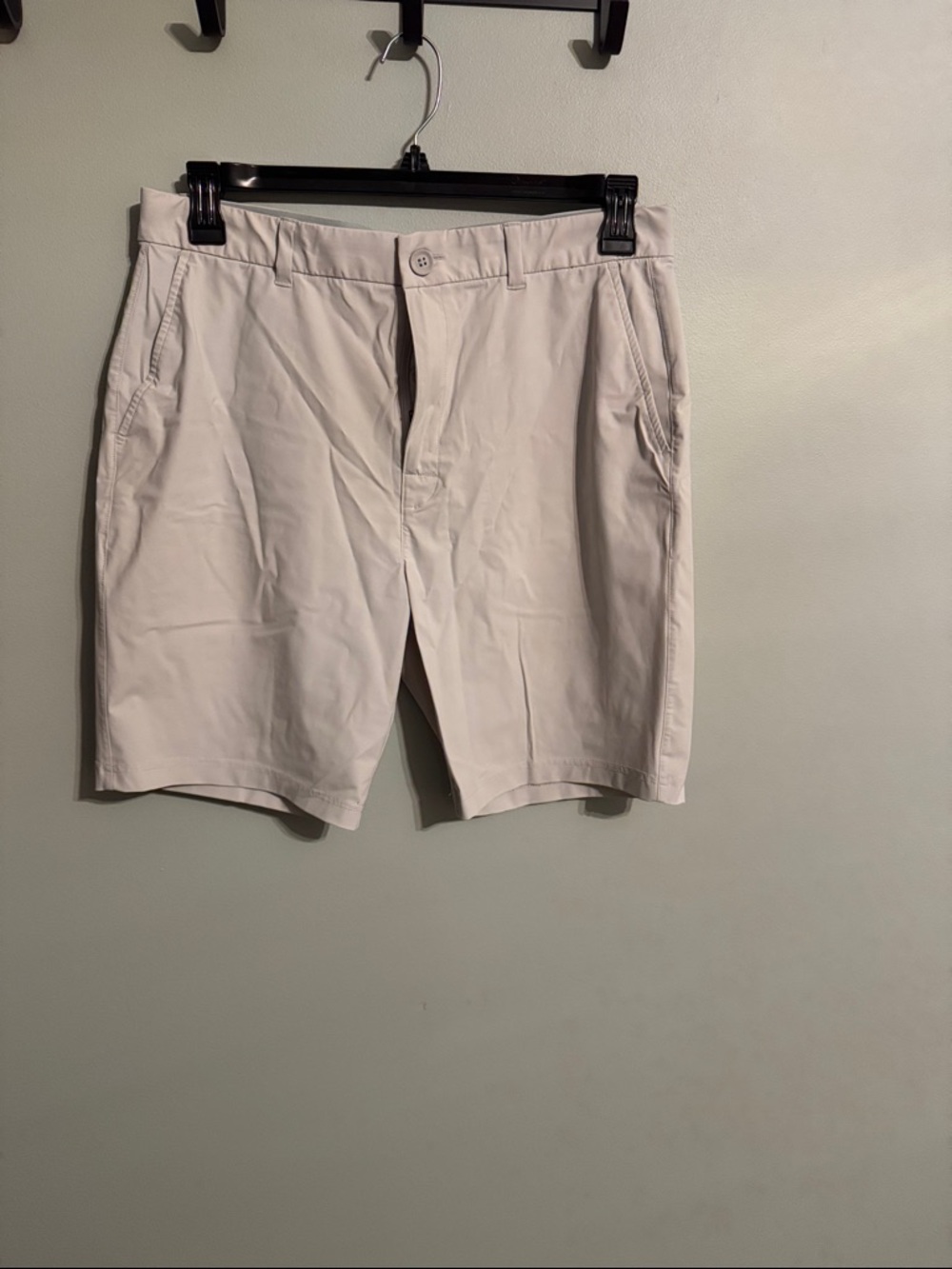 Saxx Flat Front Chino Shorts in Light Beige